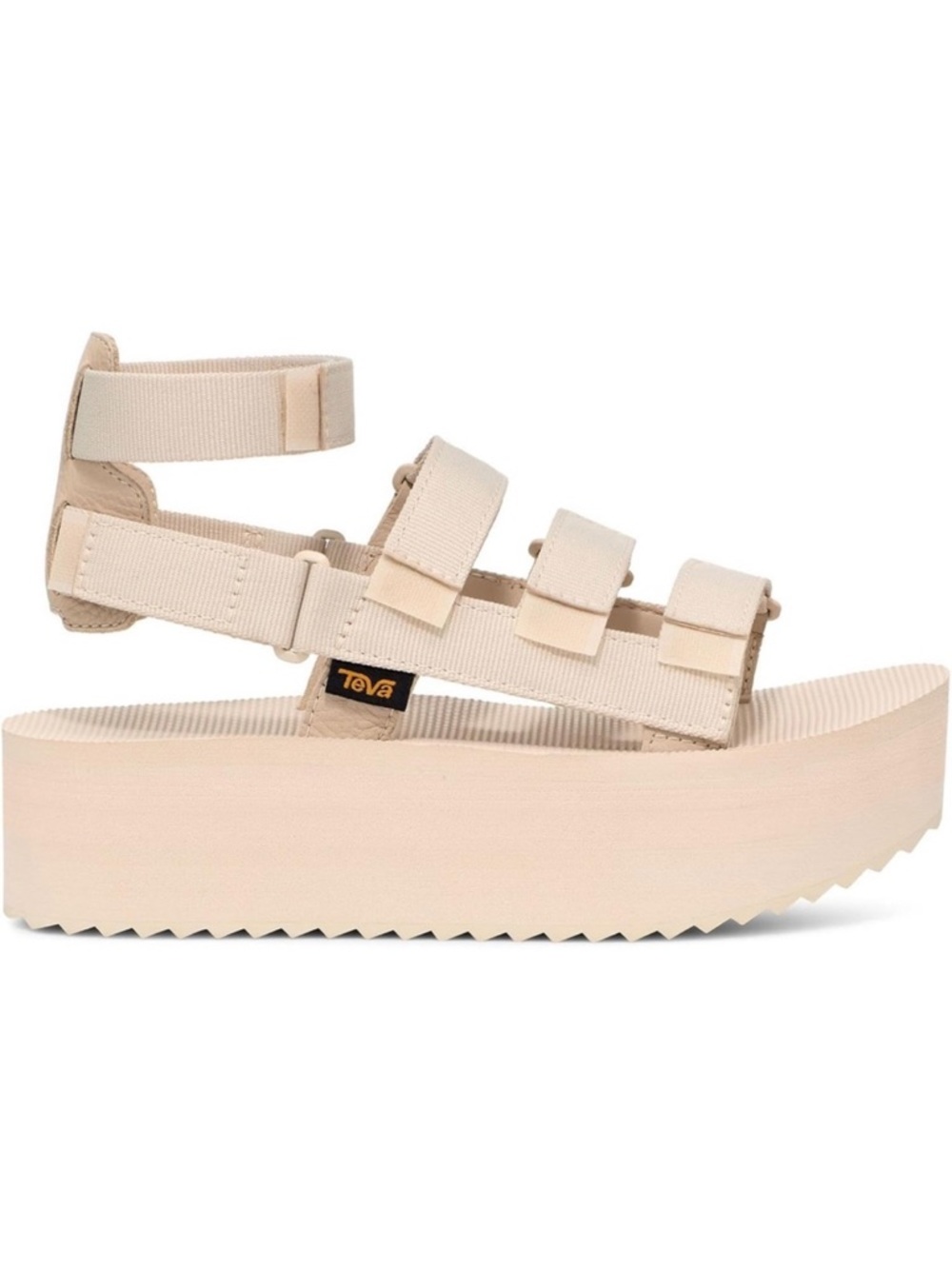 Teva Flatform Mevia Sandal in cream (8)
